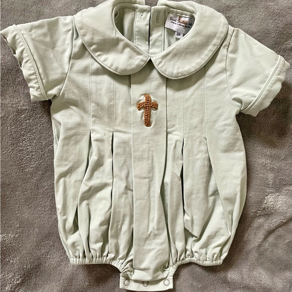 Sage Green Cross Bubble (EUC)